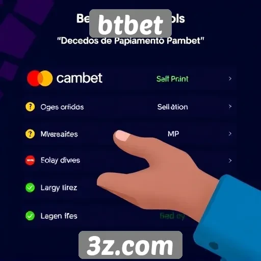 Métodos de pagamento aceitos no btbet